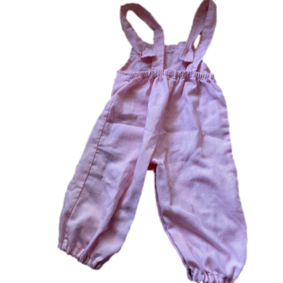 Pink vintage overalls size 3-6 month - Picture 2 of 2